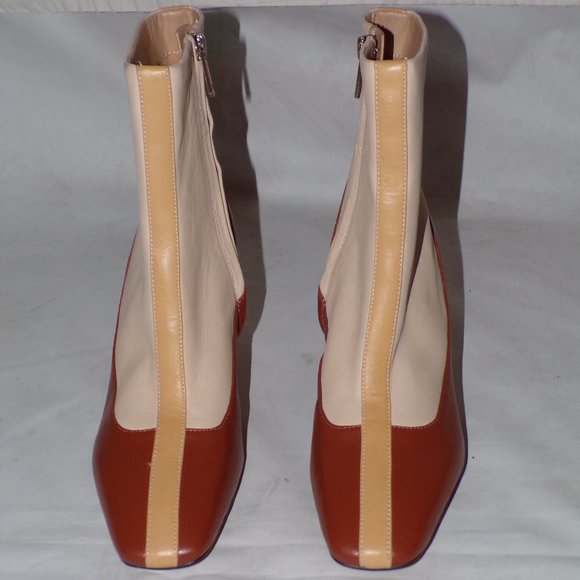 SOLD SAM EDELMAN Liza Colorblock Booties Ankle Boots 7 - Picture 9 of 16